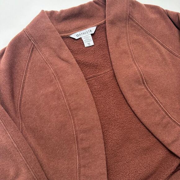 Athleta Brown Open Front Shrug Cardigan - Picture 2 of 7